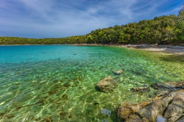Adriyatik Denizi 'nde dinlenme, Mayıs haftasonu Hırvatistan' da, İstriya Yarımadası 'nda Rovinj' i ziyaret etme