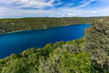 Istria Hırvatistan 'daki Lim Kanalına Bakış
