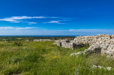 Bronz Çağı 'ndan kalma Monkodonja yerleşimi, Hırvatistan' daki Rovinj arkeoloji sahası 