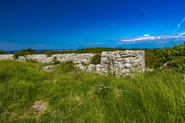 Bronz Çağı 'ndan kalma Monkodonja yerleşimi, Hırvatistan' daki Rovinj arkeoloji sahası 