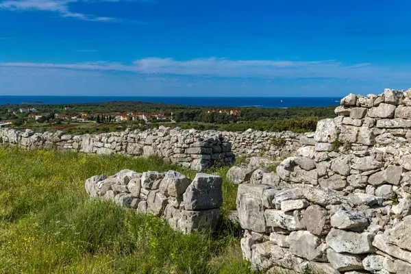 stock image Monkodonja settlement from the Bronze Age, archaeological site of Rovinj in Croatia 