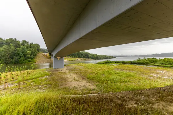 stock image Panorama of the Tatra Mountains Velo Czorsztyn bicycle route around the lake tourist attractions of Czorszty