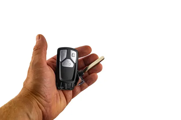 stock image Damaged car keys, car theft protection, key protection, car alarm, key duplicatio