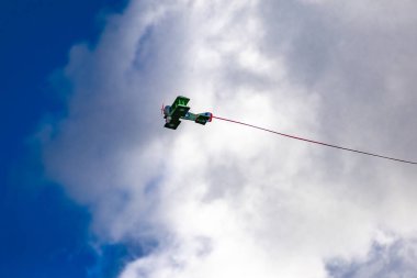 Demonstration of remote-controlled aircraft models clipart