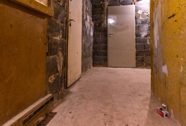 Fareler, fareler, kemirgenler için zehirli bir kutu. Evin zemininde.