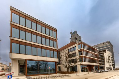 Gdynia / Polonya - Düzenbaz 31. 2024 Gdynia 'da yeni yapılmış apartmanlar