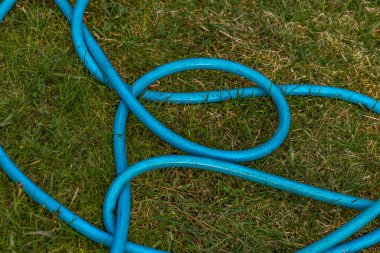 Mavi kıvrımlı bahçe hortumu, Gordian düğümü