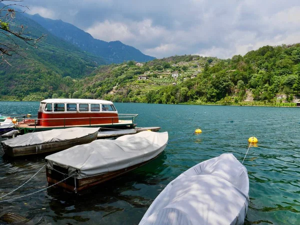 Lago Moro Lombardia Itália Foto Alta Qualidade — Fotografia de Stock