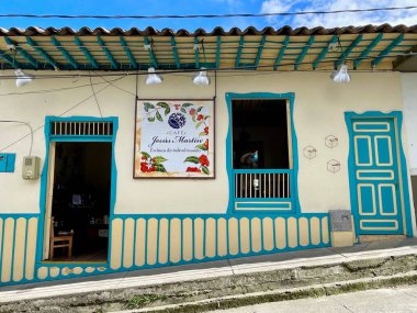 Cafe Jesus Martin, Salento, Kolombiya 'nın dışı, 27.07.24. Yüksek kalite fotoğraf