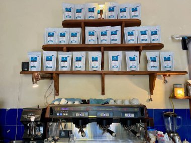 Cafe Jesus Martin, Salento, Kolombiya, 27.07.24. Yüksek kalite fotoğraf
