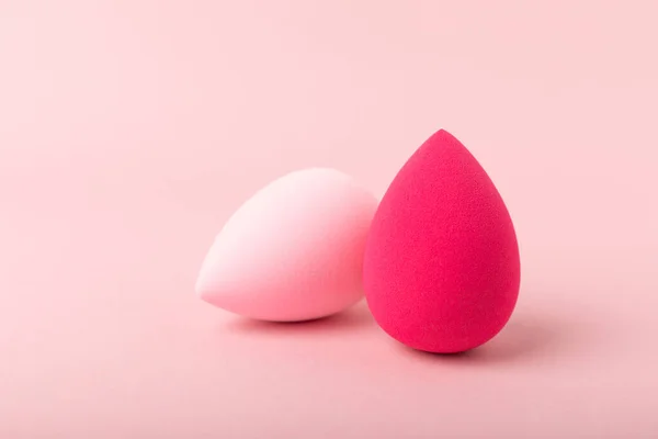 Colorful Bright Beauty Sponges Pink Background Beauty Concept Cosmetic Tool — Φωτογραφία Αρχείου
