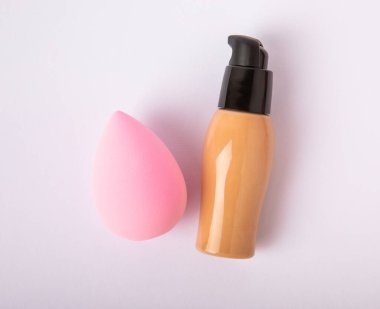 Beauty blender, sponge isolated on white background. Beauty concept