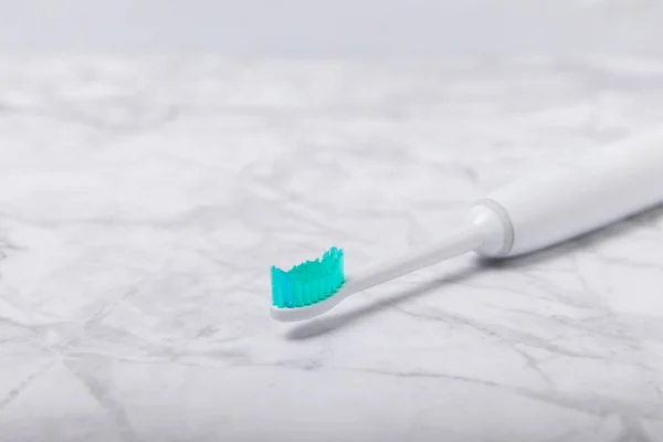Spazzolino Elettrico Intelligente Tecnologie Moderne Salute Denti Sani Concetto Odontoiatria — Foto Stock
