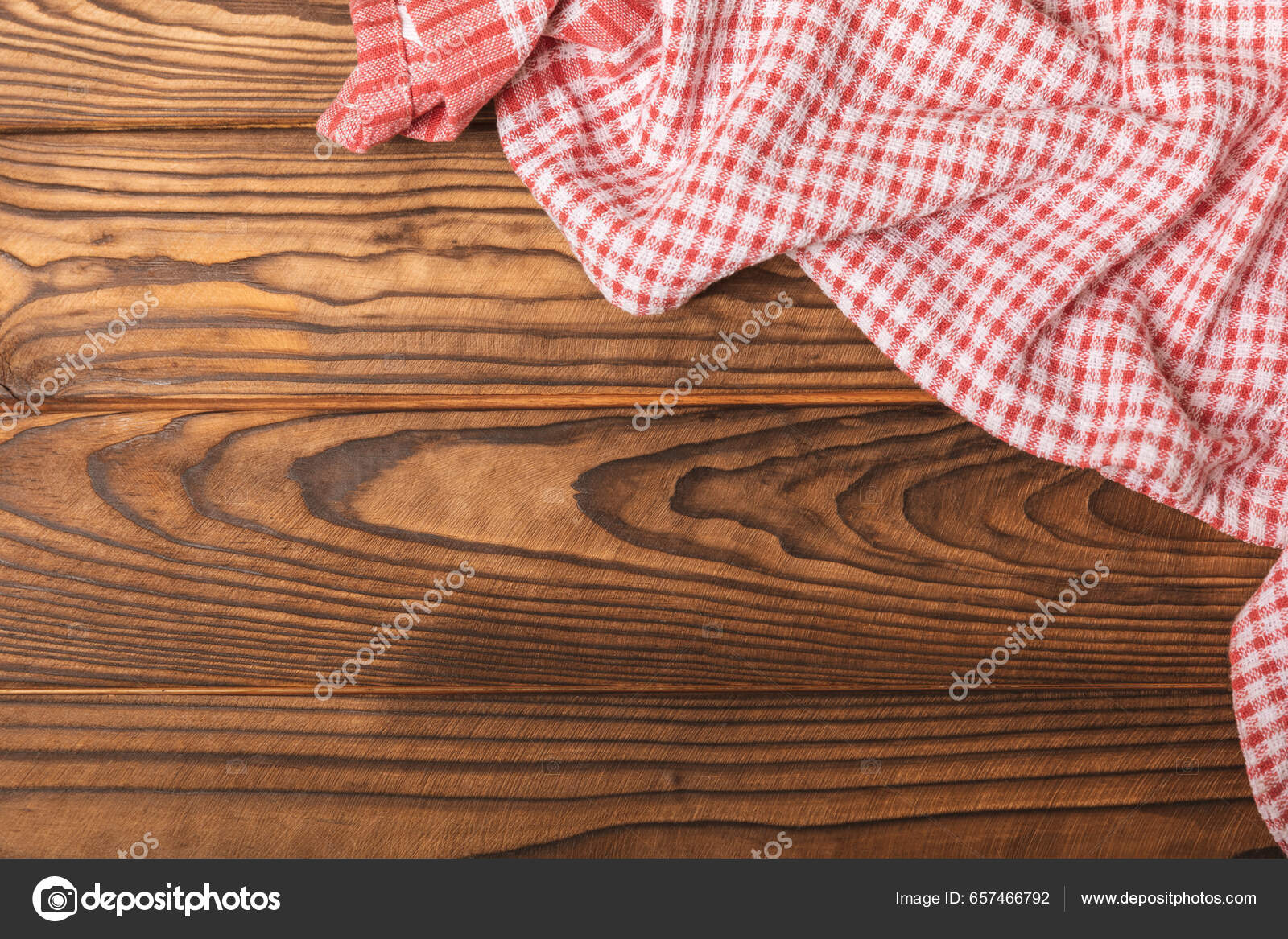 Checkered Kitchen Cotton Towels Folded Brown Texture Table Kitchenware  Kitchen — Stock Photo © zver2334 #657466792, image size:1600x1167
