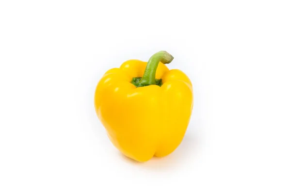 Yellow Pepper Isolated White Background Yellow Sweet Bulgarian Lettuce Pepper Royalty Free Stock Photos