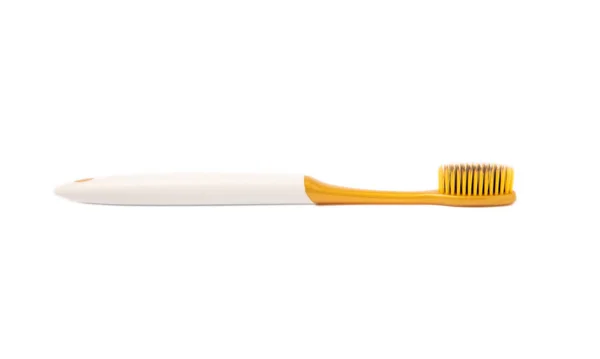 Escova Dentes Isolada Sobre Fundo Branco Prevenção Placa Dentária Cárie — Fotografia de Stock
