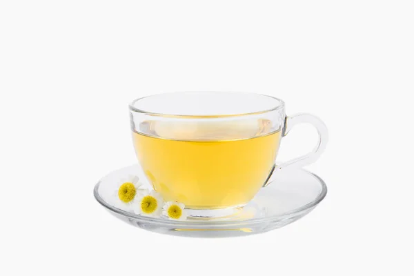 Rumianek Herbata Ziołowa Pączków Kwiatowych Bukiet Rumianku Izolowane Białym Tle — Zdjęcie stockowe