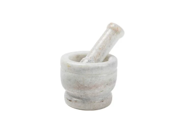 Mortar Pestle Isolated White Background Siupka Grinding Spices Herbs Cooking — Stock Photo, Image