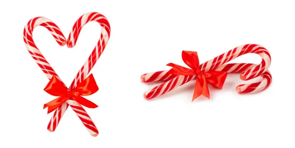 Candy Cane Isolated White Background Christmas Sweets Christmas Candy New Stock Photo