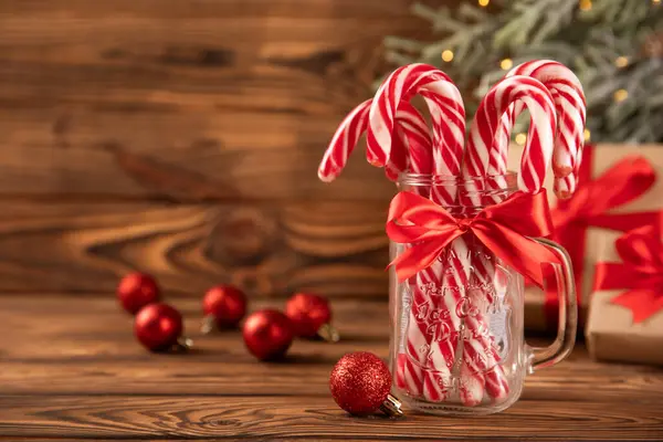 Bastón Caramelo Aislado Sobre Fondo Blanco Dulces Navidad Dulces Navidad — Foto de Stock
