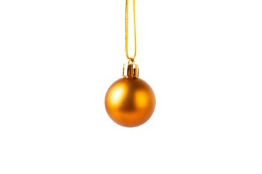 Beyaz arka planda izole edilmiş Noel ağacı topu. Noel oyuncağı ve dekor. Dekoratif Noel baloları. Yeni yıl kutlaması. Tatil kavramı.