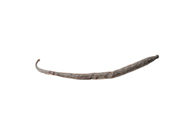 Beyaz arka planda izole edilmiş vanilya kabukları. Vanilya çiçekleri ve tohumlar. Vanilyalı fasulye. Hamur işleri ve tatlılar için baharatlı baharat. Baharat. Mesaj için yer var. Boşluğu Kopyala
