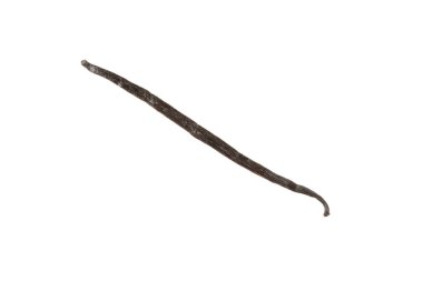 Beyaz arka planda izole edilmiş vanilya kabukları. Vanilya çiçekleri ve tohumlar. Vanilyalı fasulye. Hamur işleri ve tatlılar için baharatlı baharat. Baharat. Mesaj için yer var. Boşluğu Kopyala