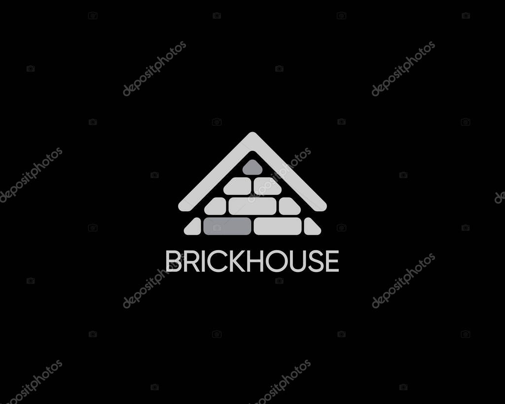 Brickwork logo design template. Design for construction and structure.