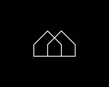 İş kimliği için emlak logosu tasarımı şablonu. Modern gayrimenkul, ev, apartman, inşaat, emlak logosu tasarımı konsepti.