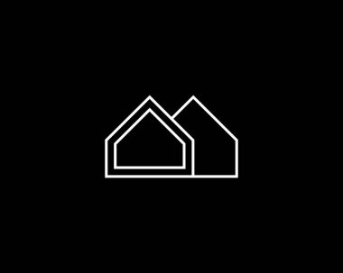 İş kimliği için emlak logosu tasarımı şablonu. Modern gayrimenkul, ev, apartman, inşaat, emlak logosu tasarımı konsepti.