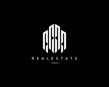 İş kimliği için soyut vektör oluşturma logosu tasarımı. Modern şehir binası, apartman, mimari, inşaat, şehir manzarası, gökdelen, ikamet, planlama ve yapı vektörü sembolü.