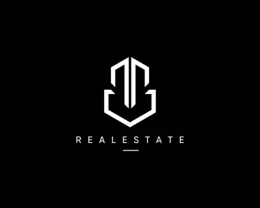 İş kimliği için soyut vektör oluşturma logosu tasarımı. Modern şehir binası, apartman, mimari, inşaat, şehir manzarası, gökdelen, ikamet, planlama ve yapı vektörü sembolü.