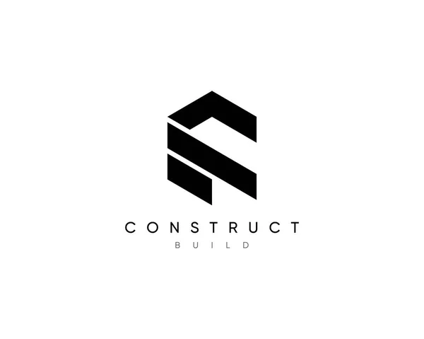 Composição Projeto Logotipo Construção Para Identidade Negócio Arquitetura Moderna Planejamento Vetor De Stock