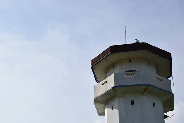 Der Leuchtturm Papua Ist Ein Symbol Der Grenze Zwischen Indonesien — Stockfoto