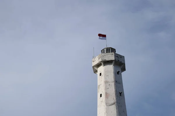 Lighthouse Papua Symbol Border Indonesia Papua New Guinea — Stock Photo, Image