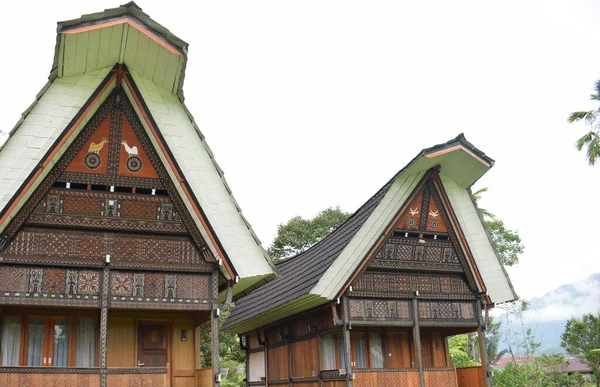 Tongkonan Traditionelle Häuser Und Naturlandschaften Nord Toraja Touristenattraktionen Indonesiens Natürliche — Stockfoto