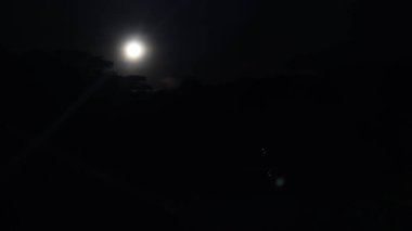 Gece ay ışığı, siyah arkaplan