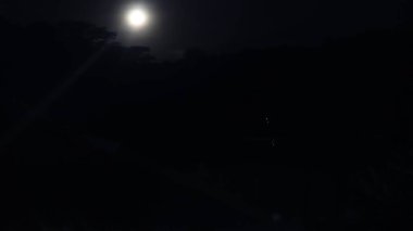 Gece ay ışığı, siyah arkaplan