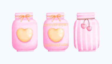 Yaratıcı tasarım projeleri için mükemmel bir el yapımı suluboya kavanozu illüstrasyonunu keşfedin. Bu klasik esinlenilmiş grafik ev dekorasyonuna ve sanatsal çalışmalara büyüleyici bir dokunuş getiriyor..