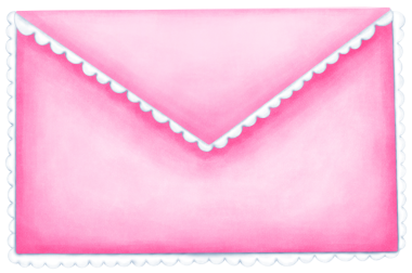 Kalp detaylarıyla suluboya sevgililer günü mektubu dijital indirmeler, tebrik kartları ve romantik tasarımlar için ideal. Aşk temalı projeler ve Sevgililer Günü dekorasyonu için el çizimi.