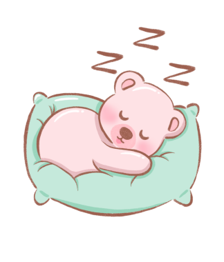 Sevimli düz çizimde yumuşak pembe oyuncak ayının ayı çizimi