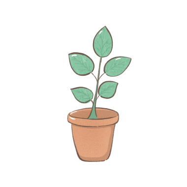 dekoratif elementlere ve renkli düz stile sahip bir çizgi film çizimi yemek veya bitki teması için mükemmeldir.