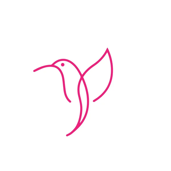 Minimalistisches Flying Bird Logo Dieses Logo Zeigt Einen Vogel Mit — Stockvektor