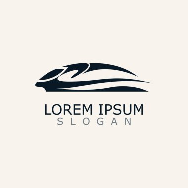 Modern Tren logosu resim tasarımı Demiryolu ikonu şablonu