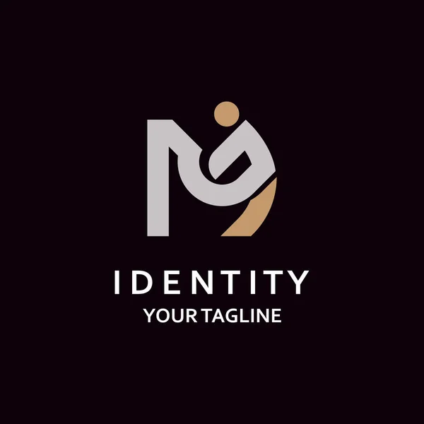 Letra Logotipo Design Simples Para Empresa Modelo Vetor Identidade Empresa — Vetor de Stock