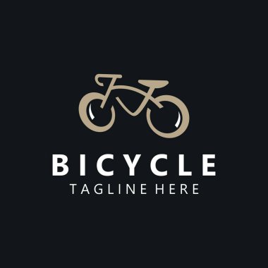 Bisiklet logosu tasarım ilhamı. Bisiklet mağazası Kalite simgesi vektörü