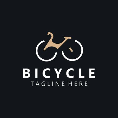 Bisiklet logosu tasarım ilhamı. Bisiklet mağazası Kalite simgesi vektörü