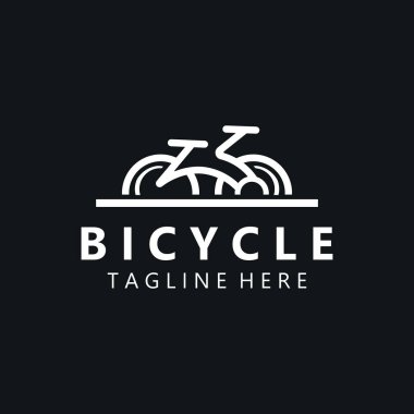 Bisiklet logosu tasarım ilhamı. Bisiklet mağazası Kalite simgesi vektörü