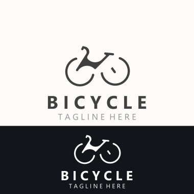 Bisiklet logosu tasarım ilhamı. Bisiklet mağazası Kalite simgesi vektörü