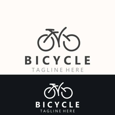 Bisiklet logosu tasarım ilhamı. Bisiklet mağazası Kalite simgesi vektörü